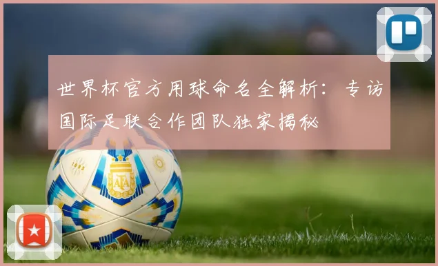世界杯官方用球命名全解析：专访国际足联合作团队独家揭秘